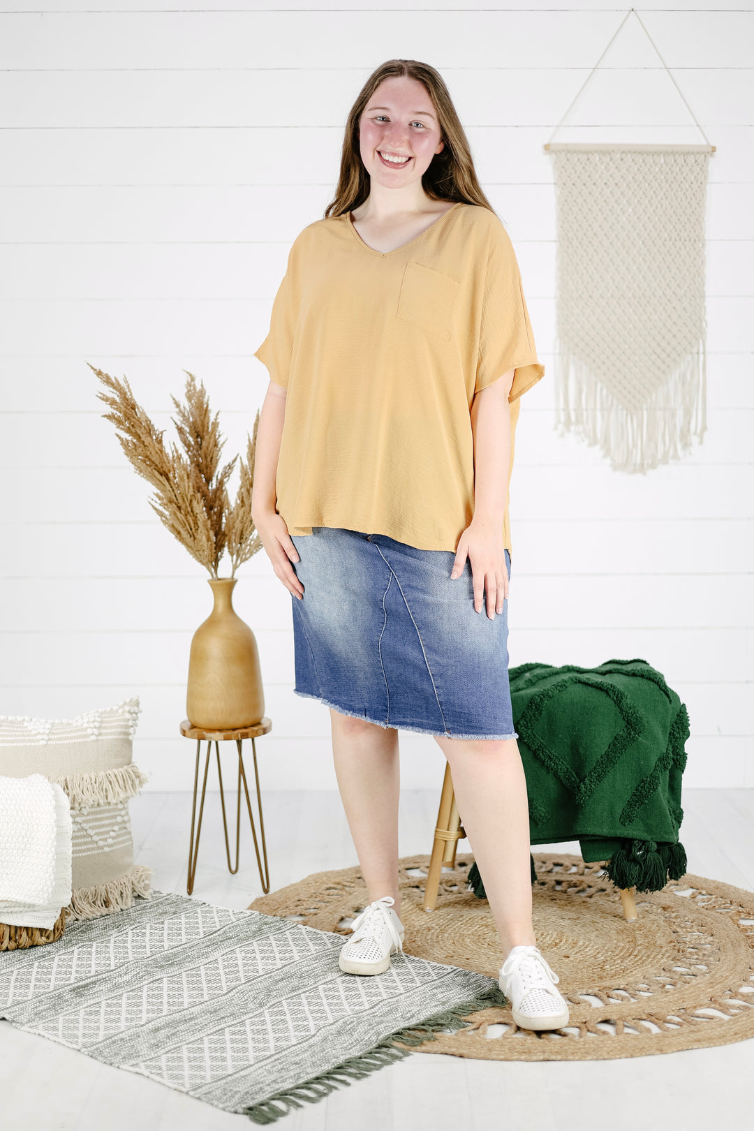 Shelby Top - Honey/Final Sale
