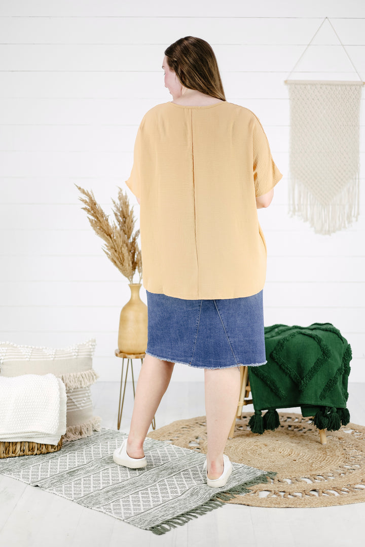 Shelby Top - Honey/Final Sale