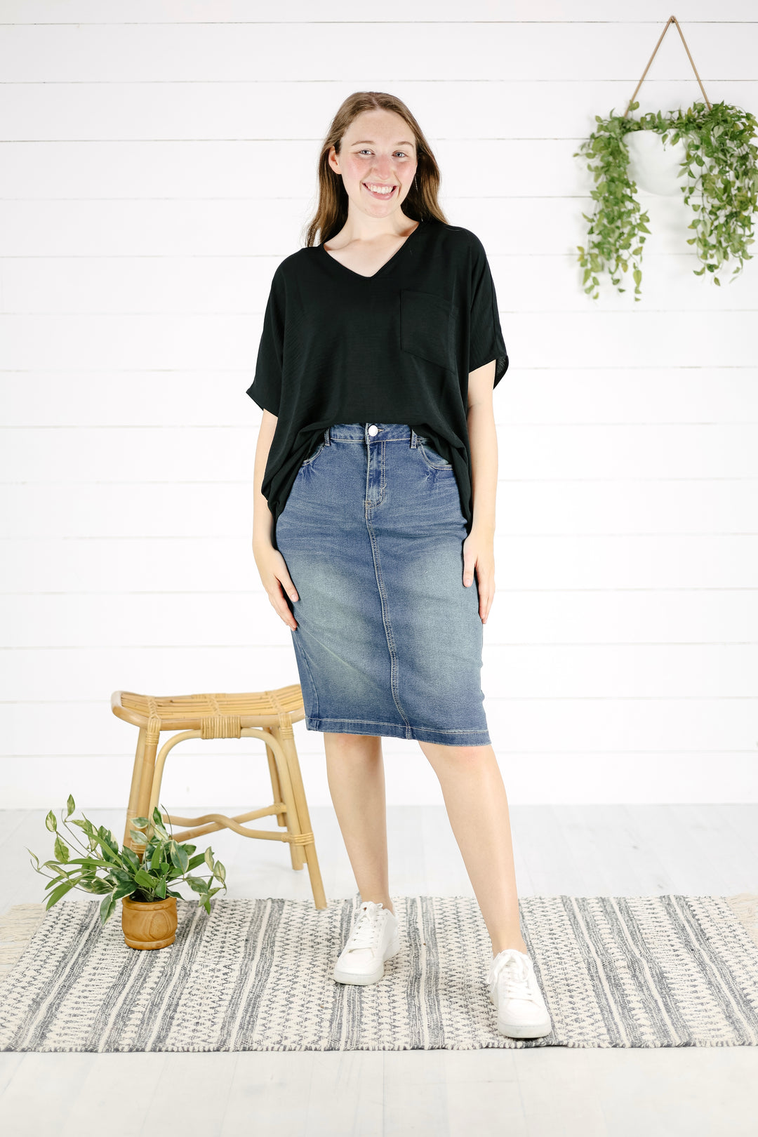 Benson Denim Skirt - Vintage
