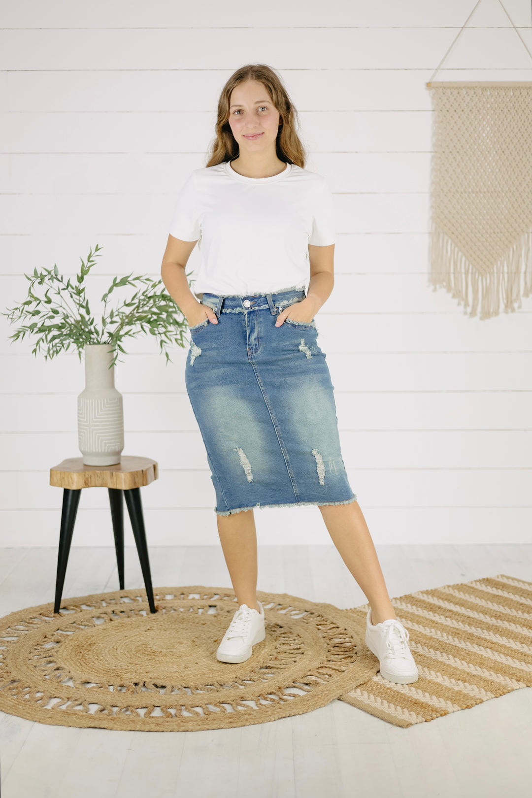 Miles Denim Skirt -Vintage Wash