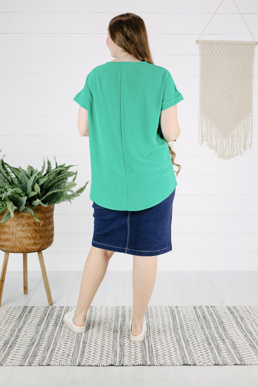 Charlee Top - Kelly Green/Final Sale