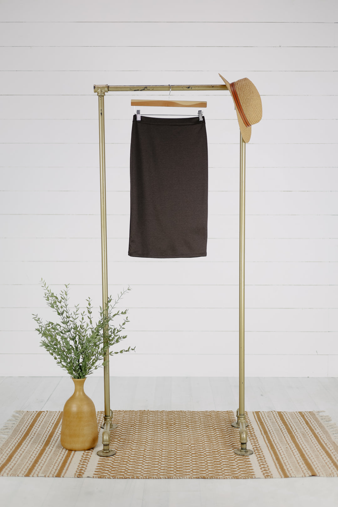 Crew Pencil Skirt - Brown