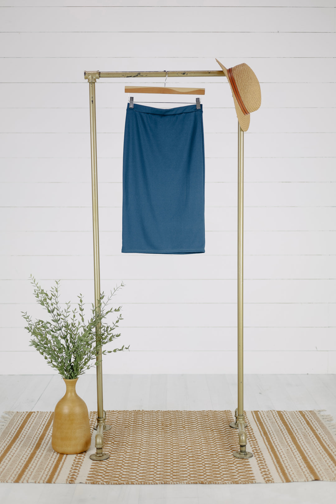 Crew Pencil Skirt - Teal