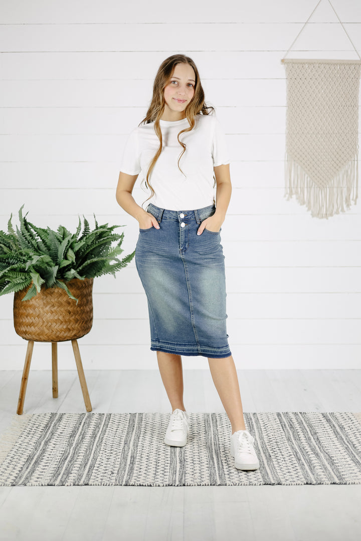 Holden Denim Skirt - Vintage Wash