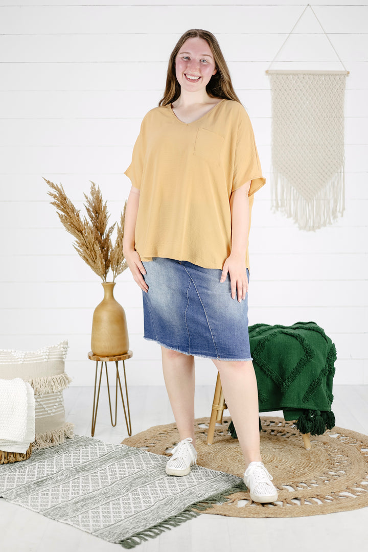 Shelby Top - Honey/Final Sale