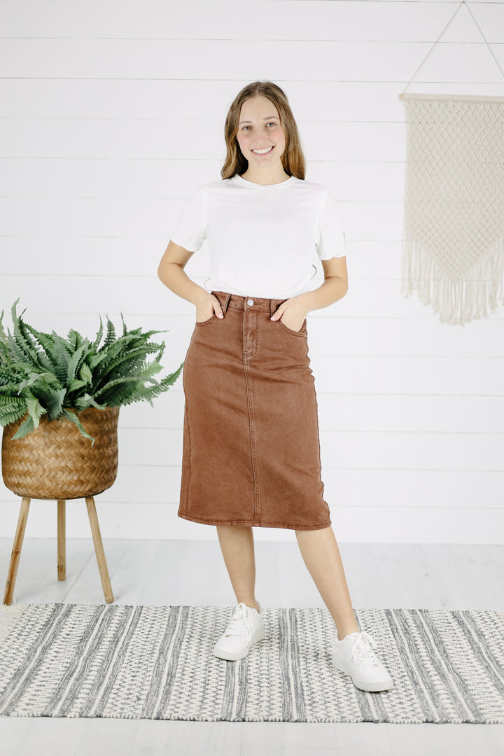 Dawson Skirt - Espresso/Final Sale