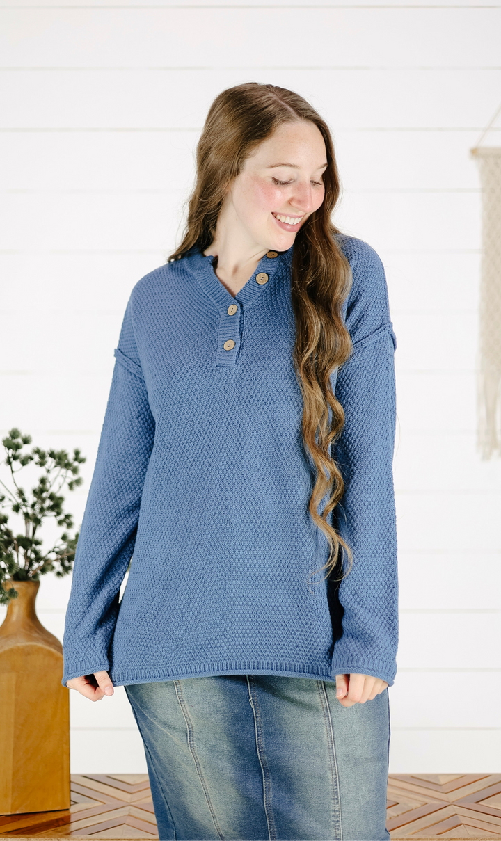 Judith Sweater - Dusty Blue