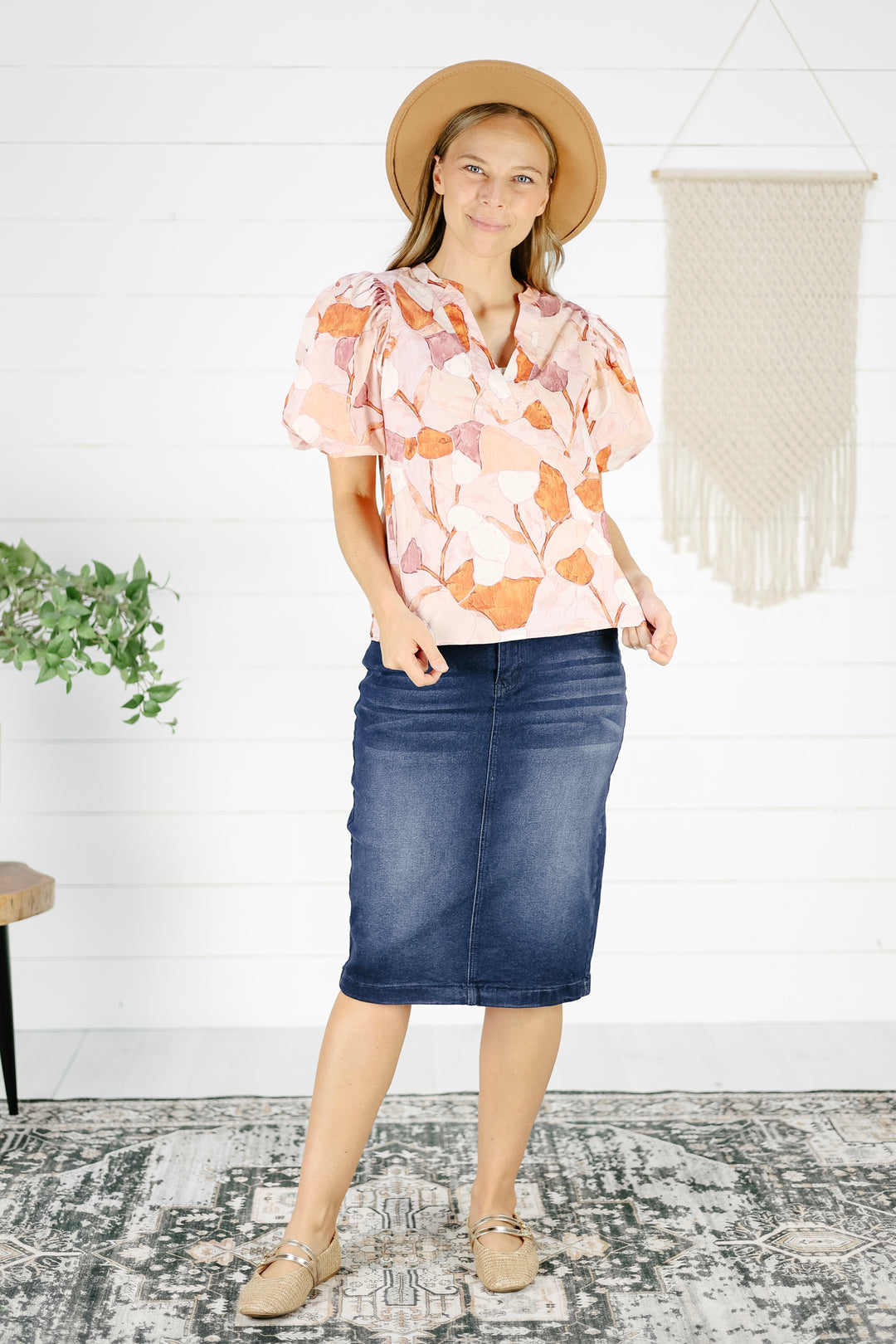 Britt Floral Blouse - Pink