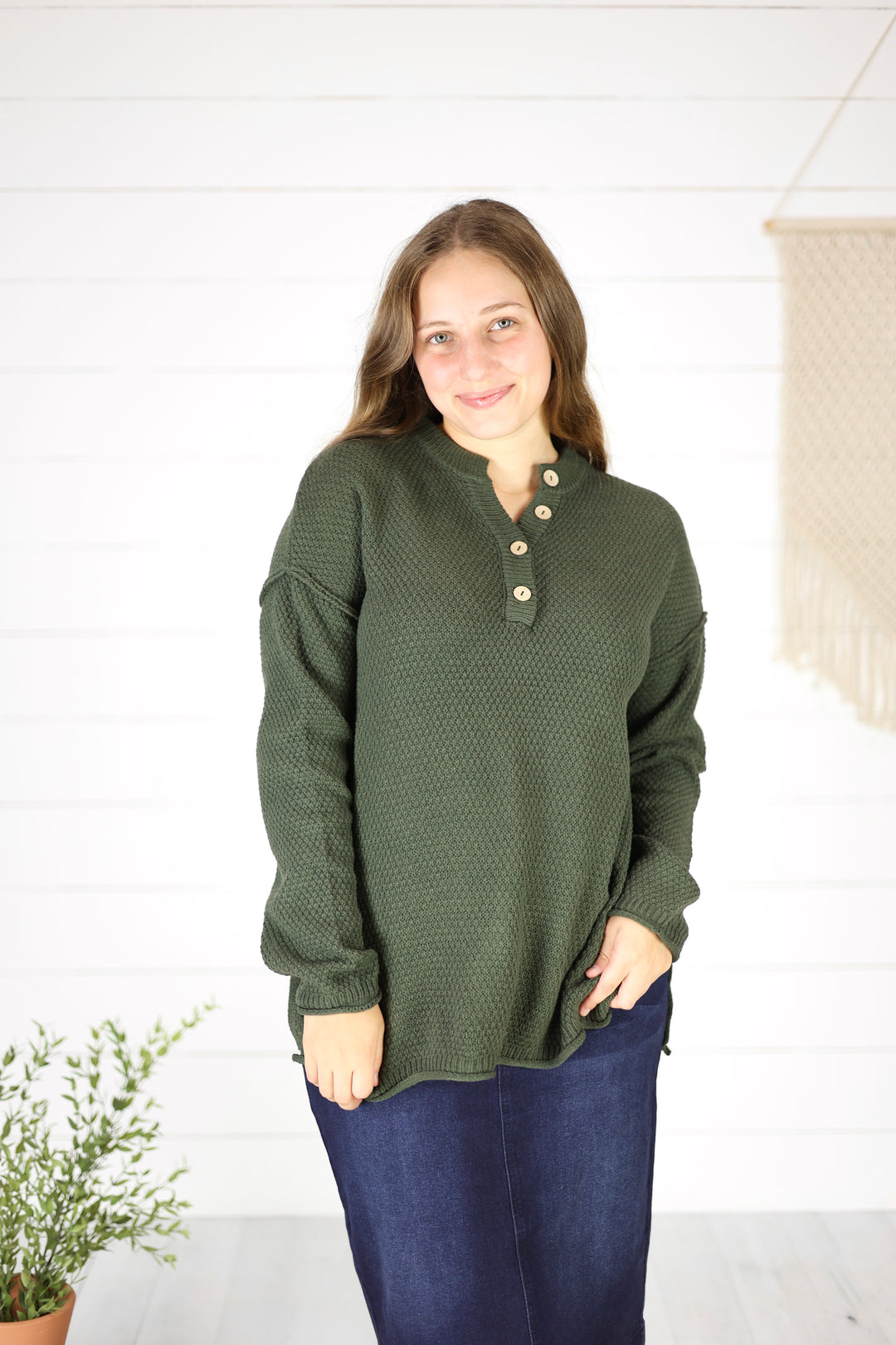 Judith Sweater -Dk. Olive