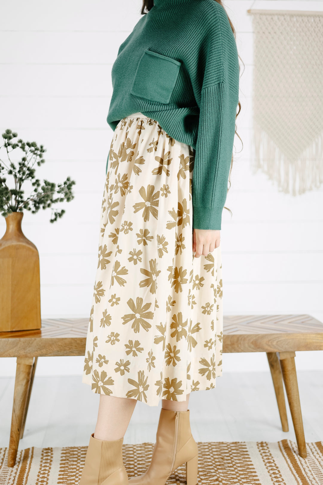 Amanda Midi Skirt- Multi