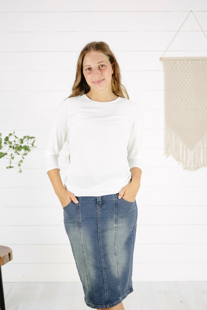 Jessa Layering Top -Ivory