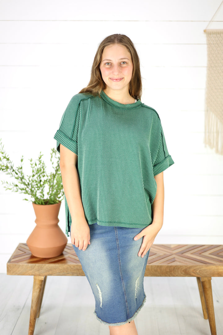 Briggs Top - Hunter Green