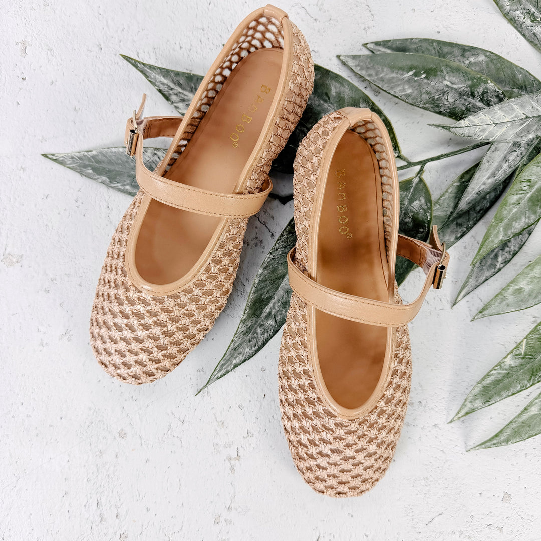 Mary Jane Ballet Shoe- Natural