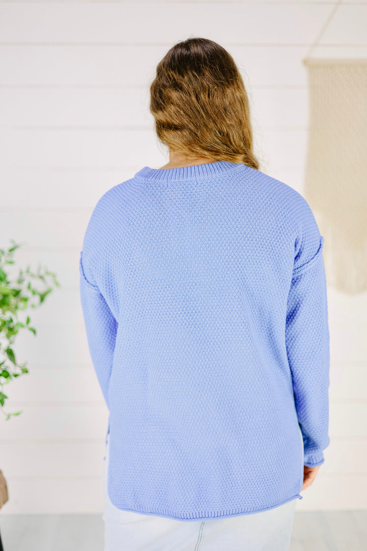 Judith Sweater -Cornflower Blue