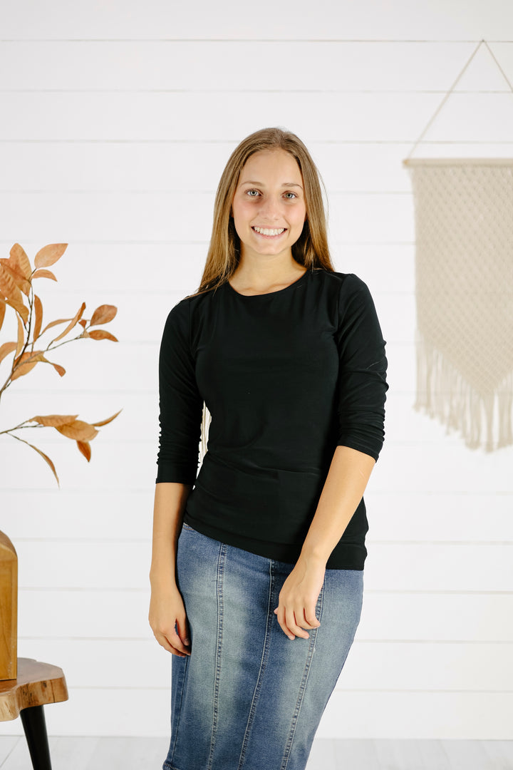 Jessa Layering Top - Black