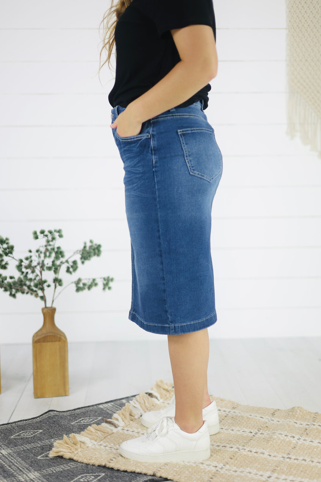 Benson Denim Skirt - Indigo