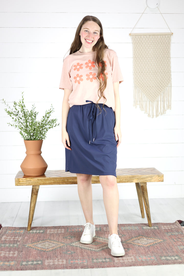 Mod Everyday Skirt- Navy