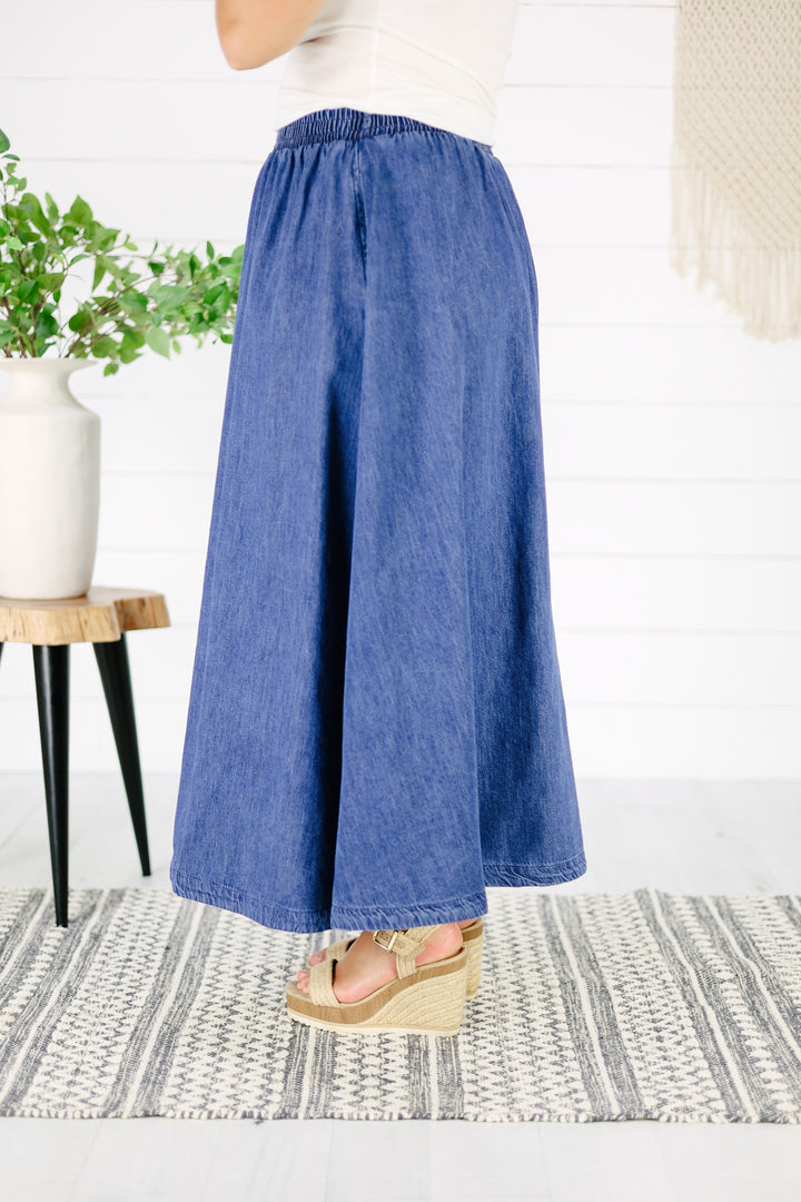 Ashford Maxi Skirt- Denim