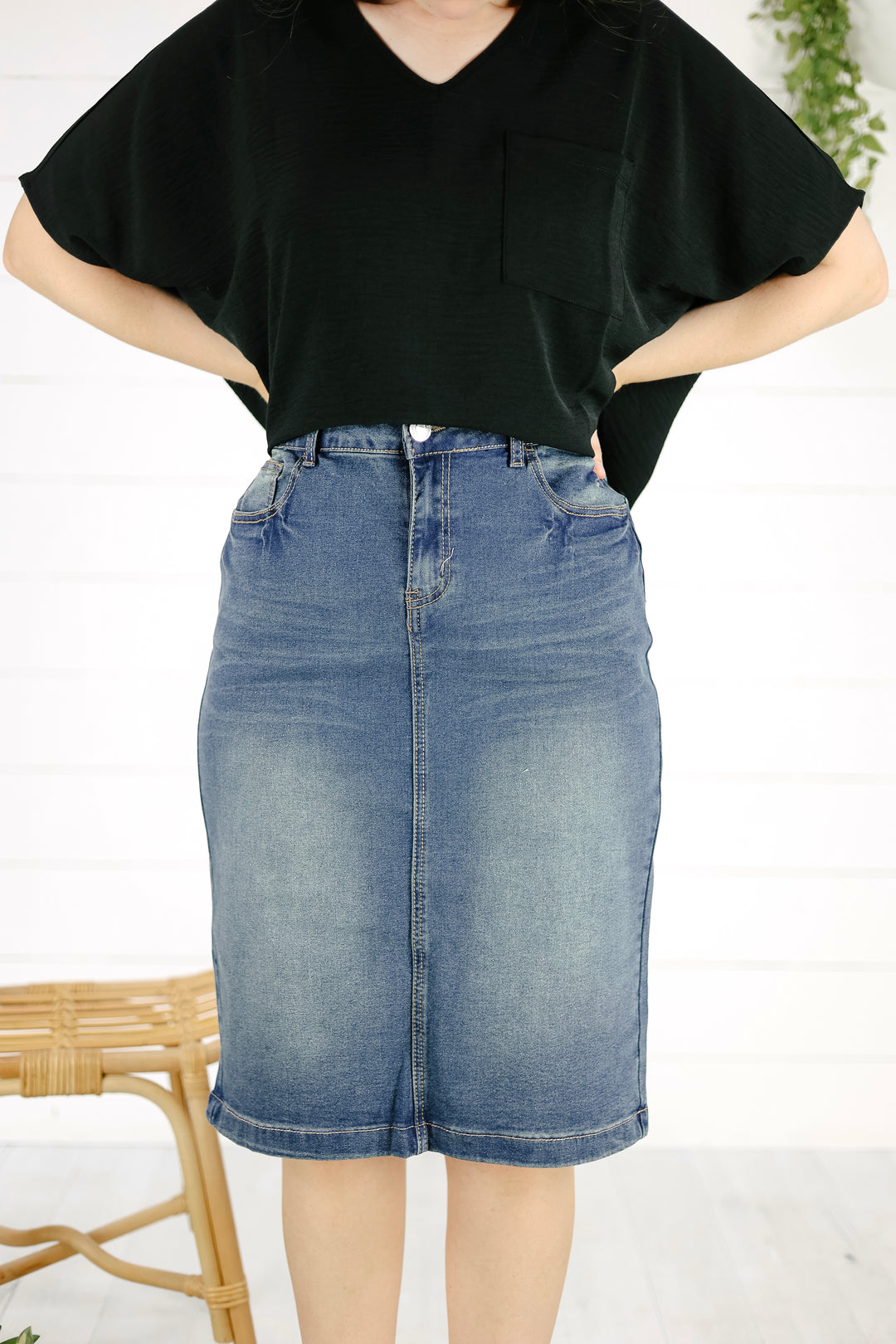 Benson Denim Skirt - Vintage