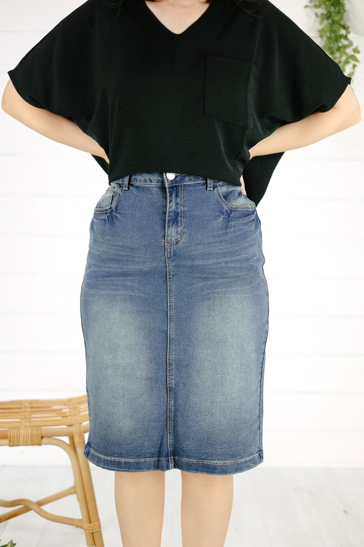 Benson Denim Skirt - Vintage