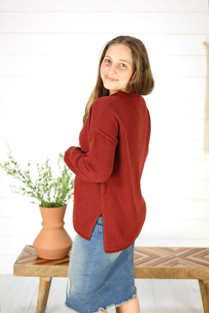 Judith Sweater -Dk. Rust