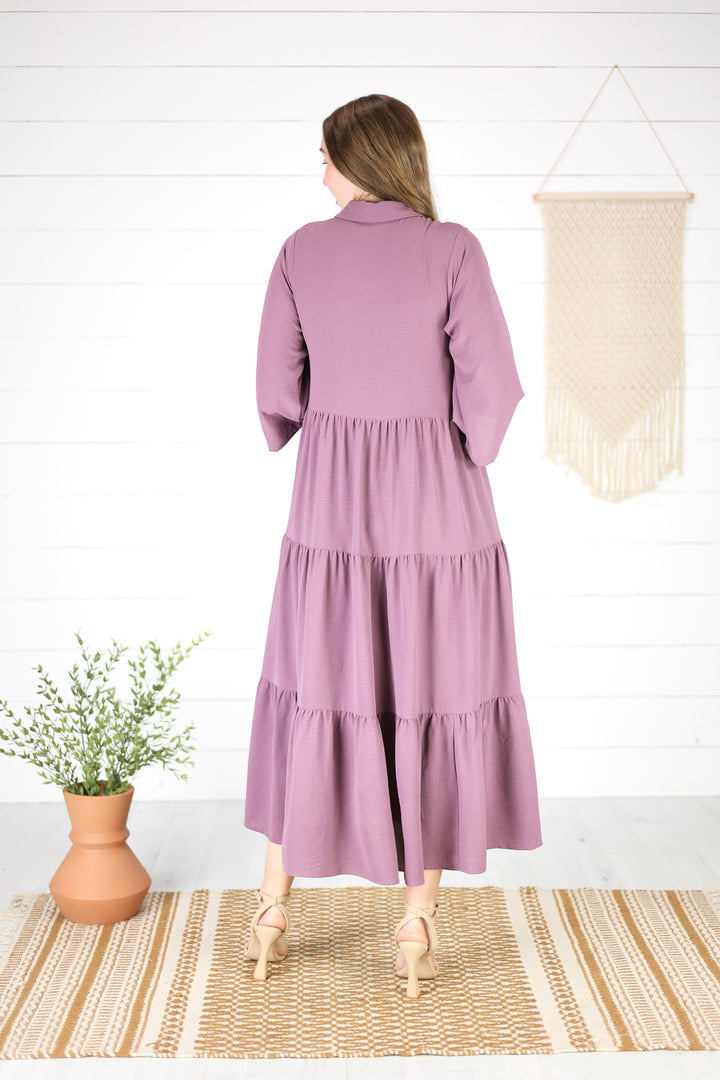 Frankie Rose Midi Dress- Purple