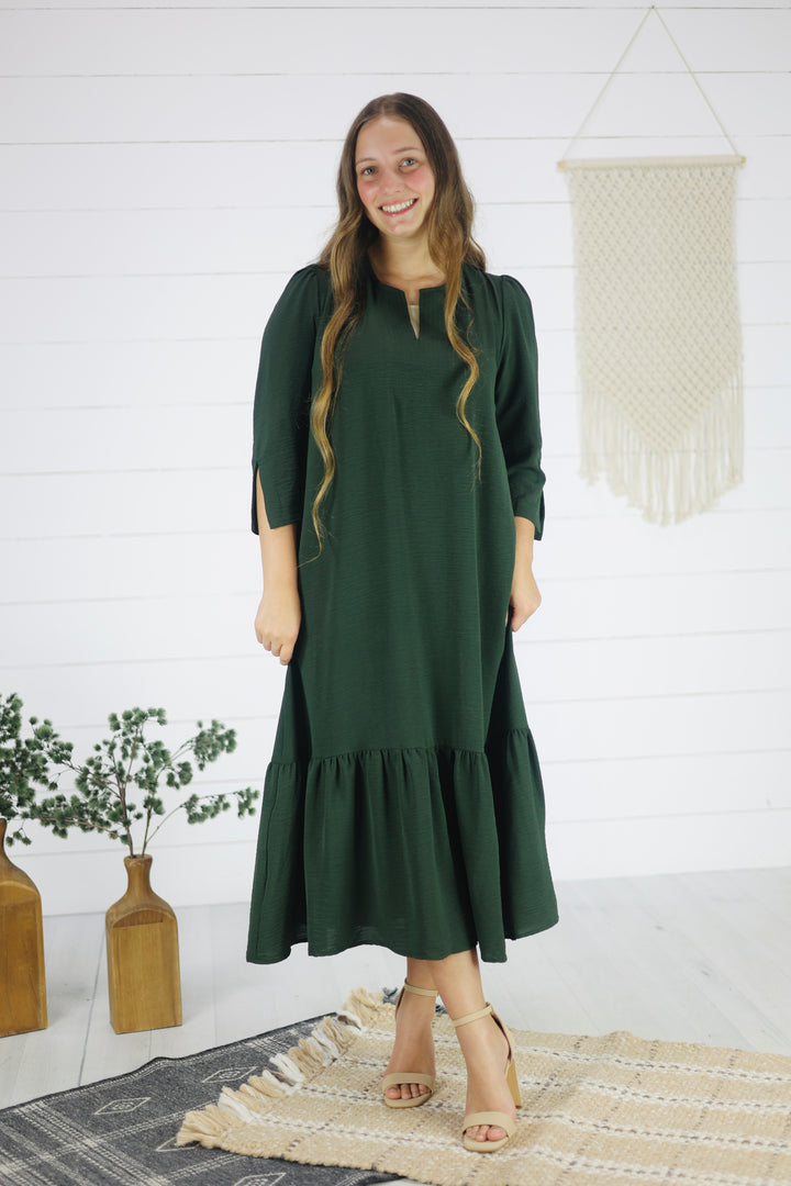 Heide Midi Dress- Olive