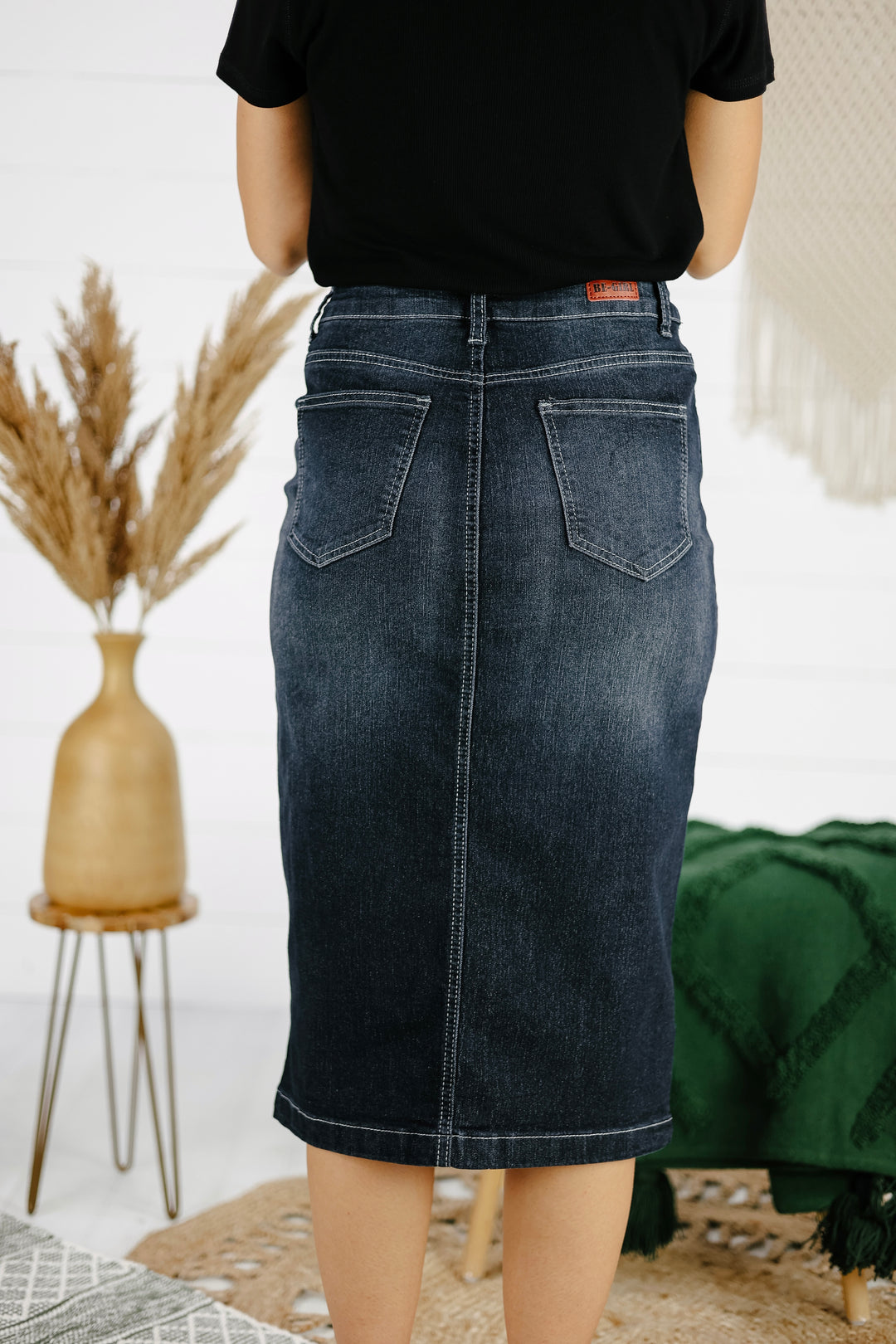 Arlo Denim Skirt - Black Wash