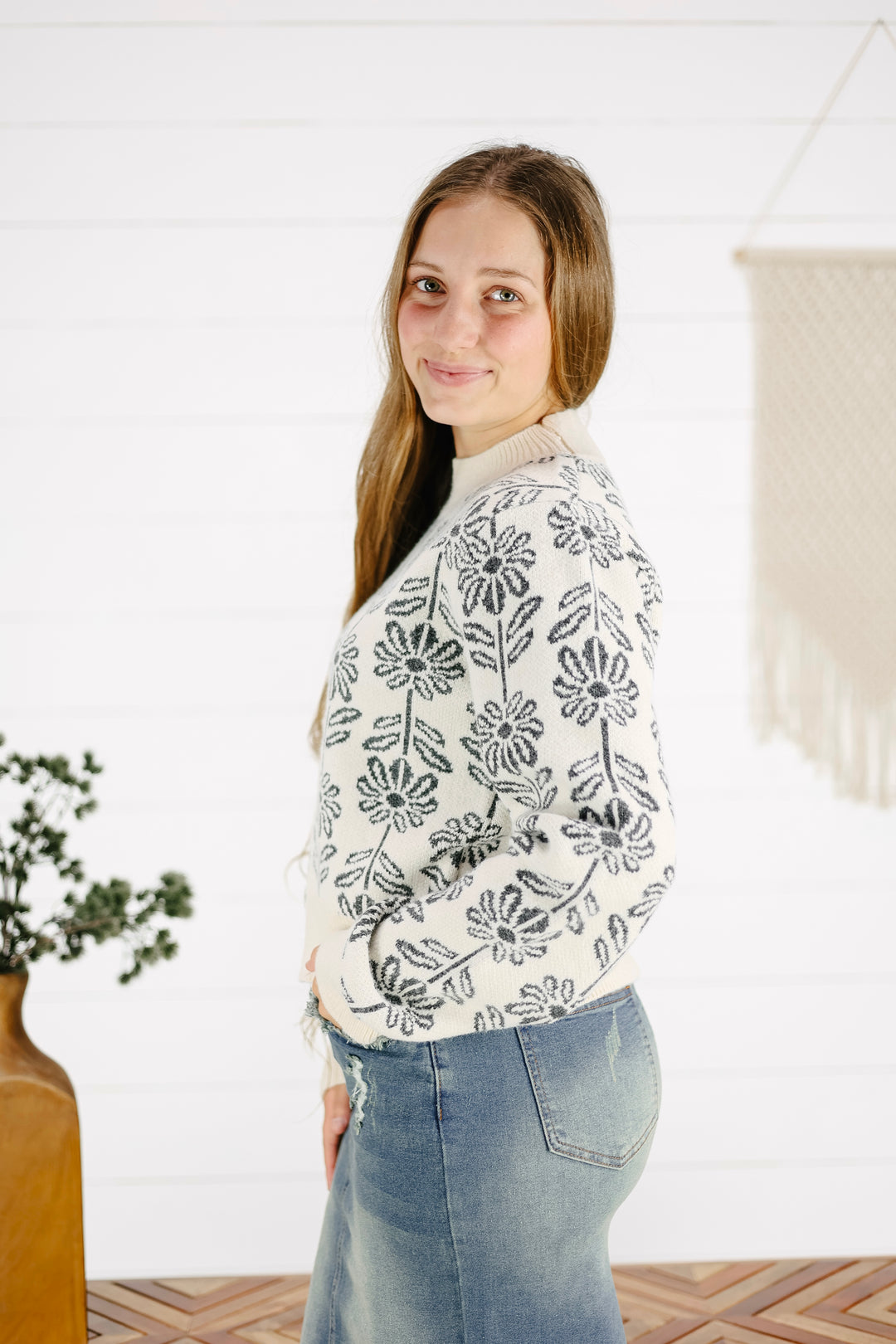 Hallie Sweater- Charcoal/Final Sale