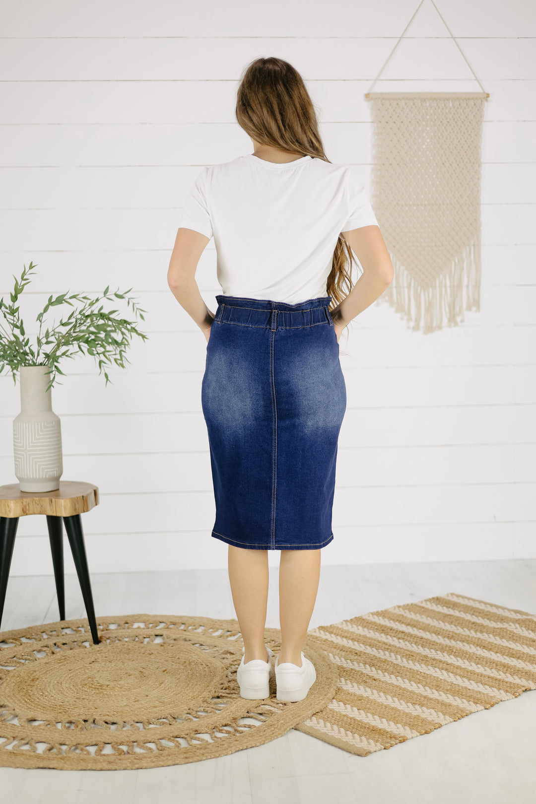 Madison Denim Skirt - Dk. Indigo
