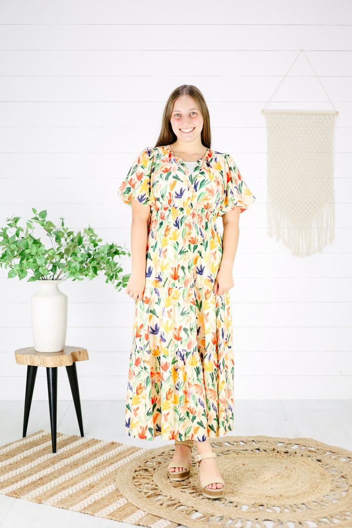 Emerson Floral Maxi Dress- Red