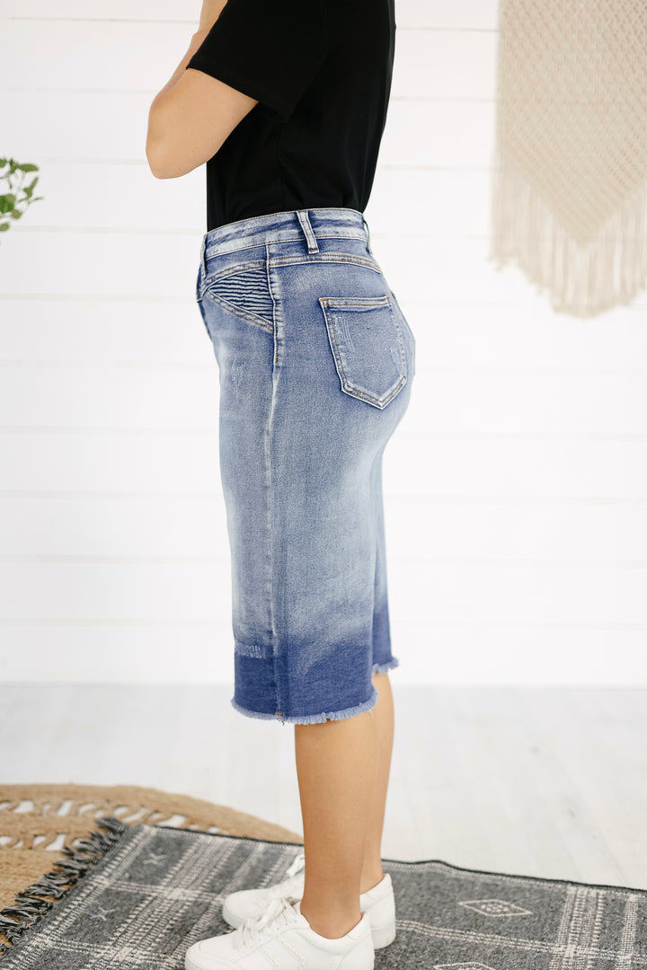 Harrison Denim Skirt - Blush Wash