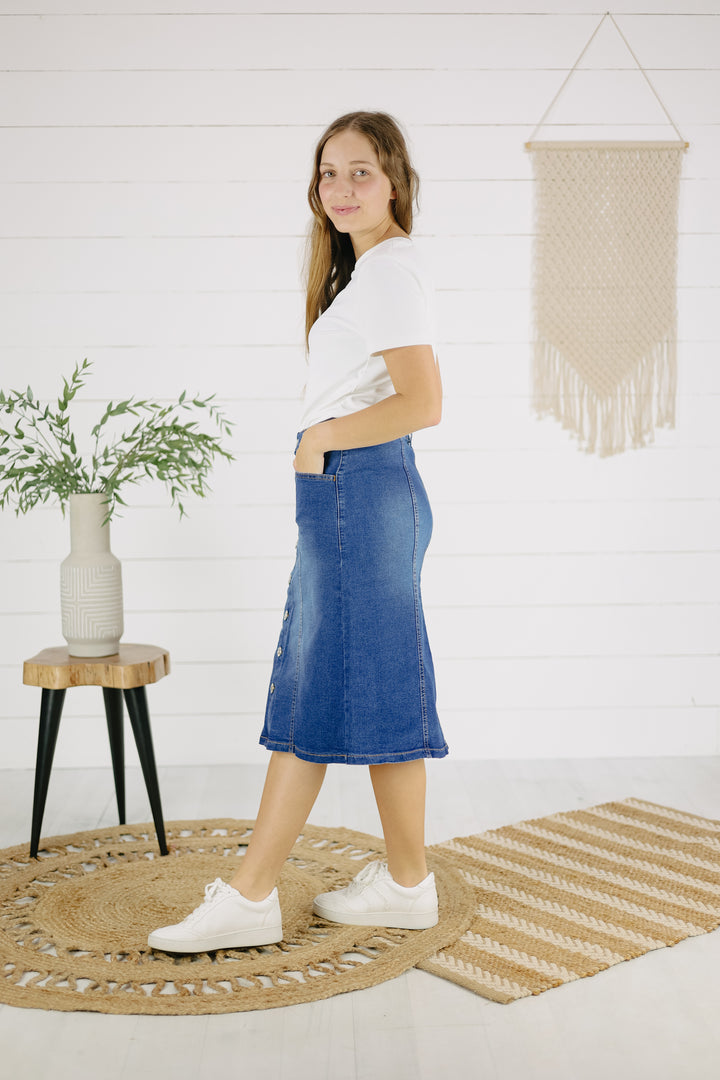 Denali Denim Skirt - Indigo