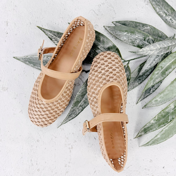 Mary Jane Ballet Shoe- Natural