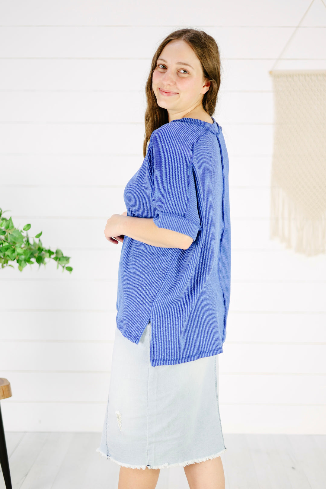 Briggs Top - Bright Blue