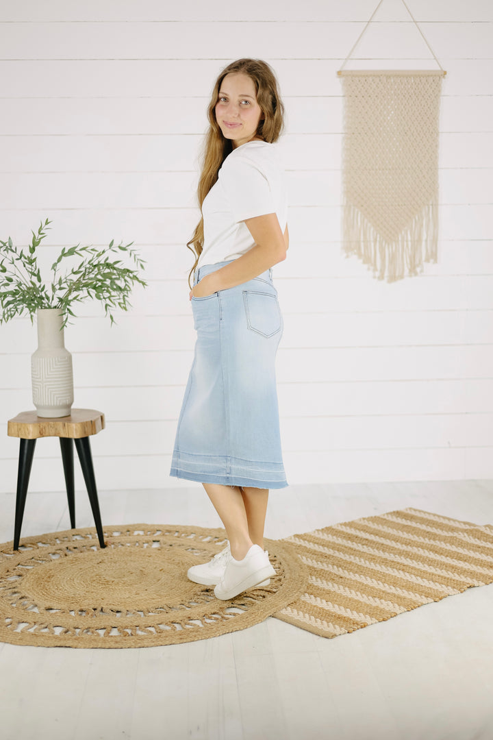 Indiana Denim Skirt - Lt. Denim
