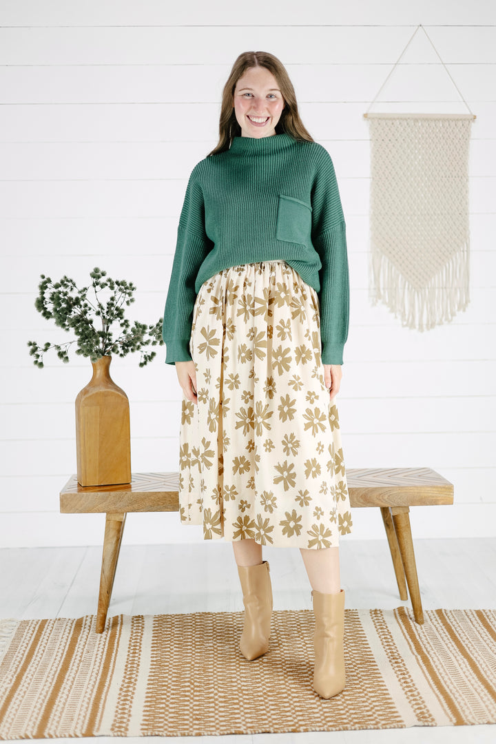 Amanda Midi Skirt- Multi