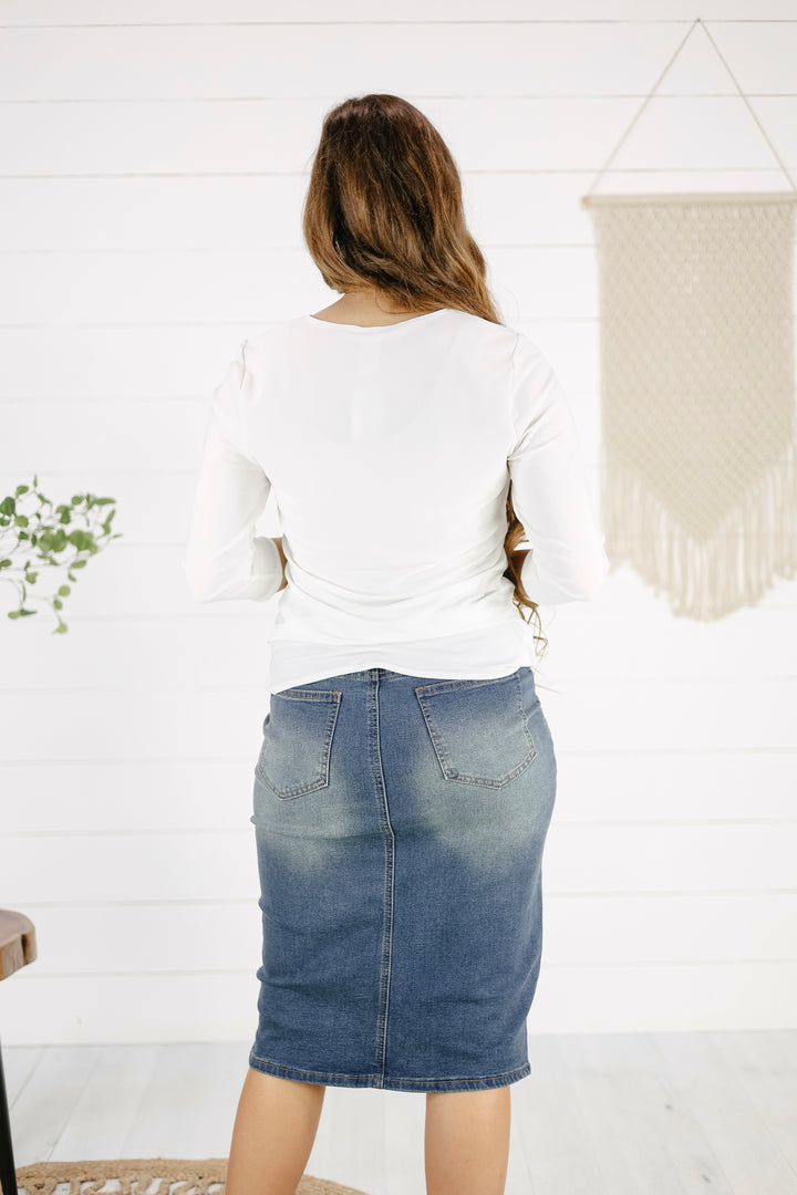 Jessa Layering Top -Ivory