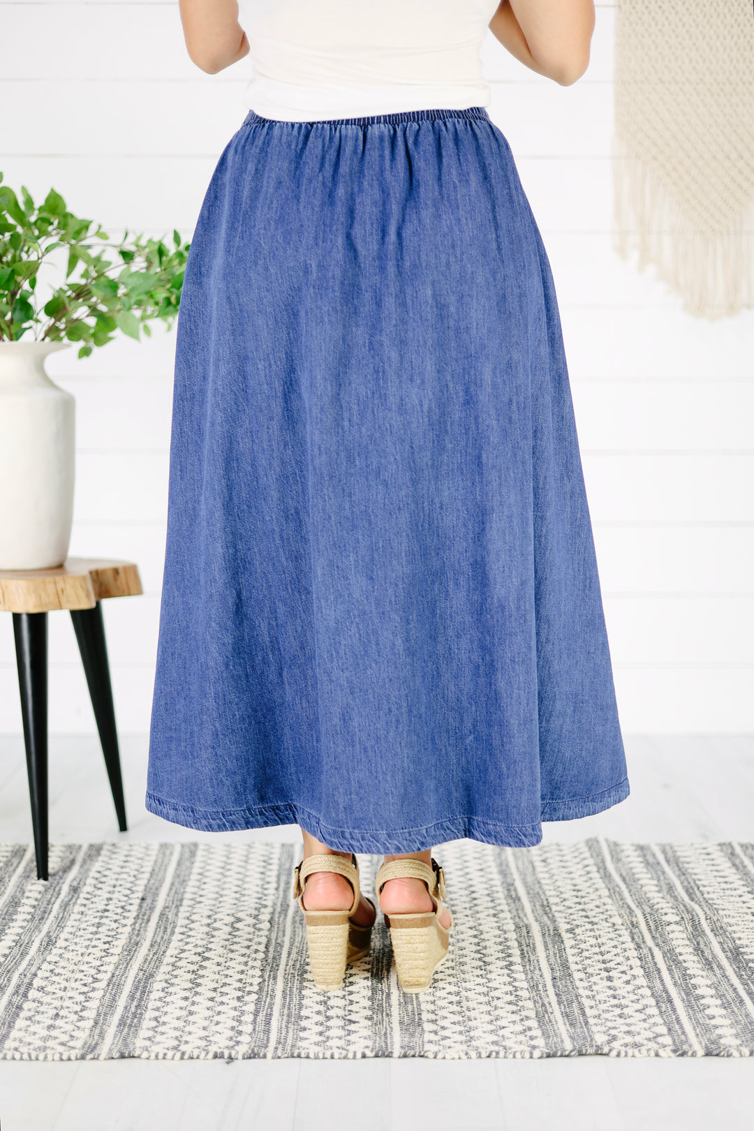 Ashford Maxi Skirt- Denim