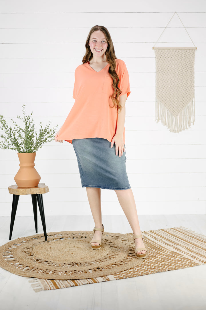 Brandi Top -Coral