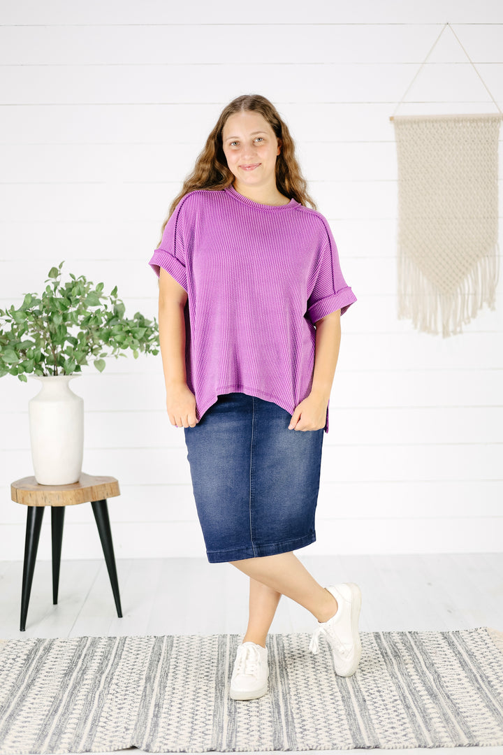 Briggs Top - Lt Plum