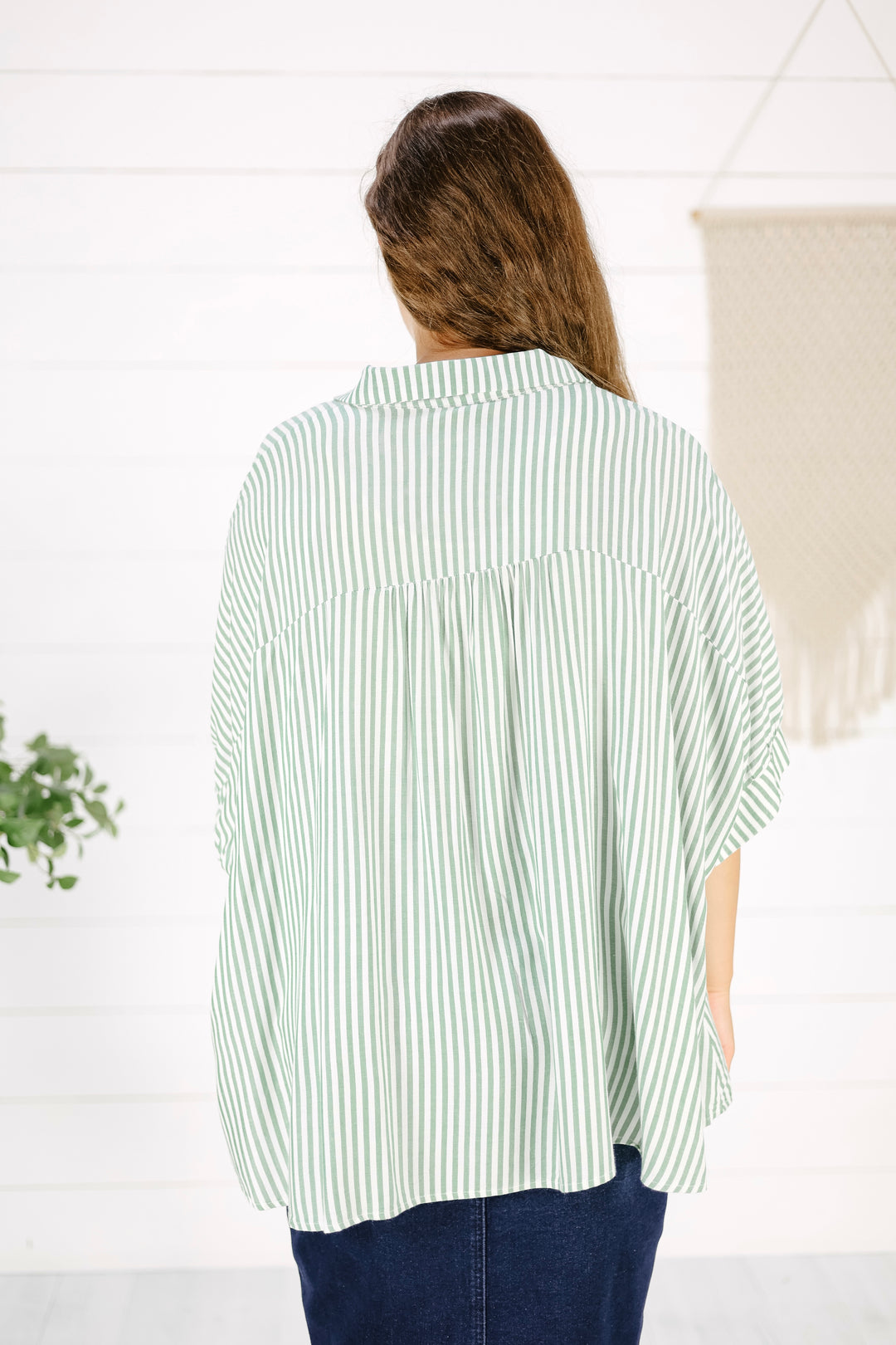 Kylam Stripe Top - Green