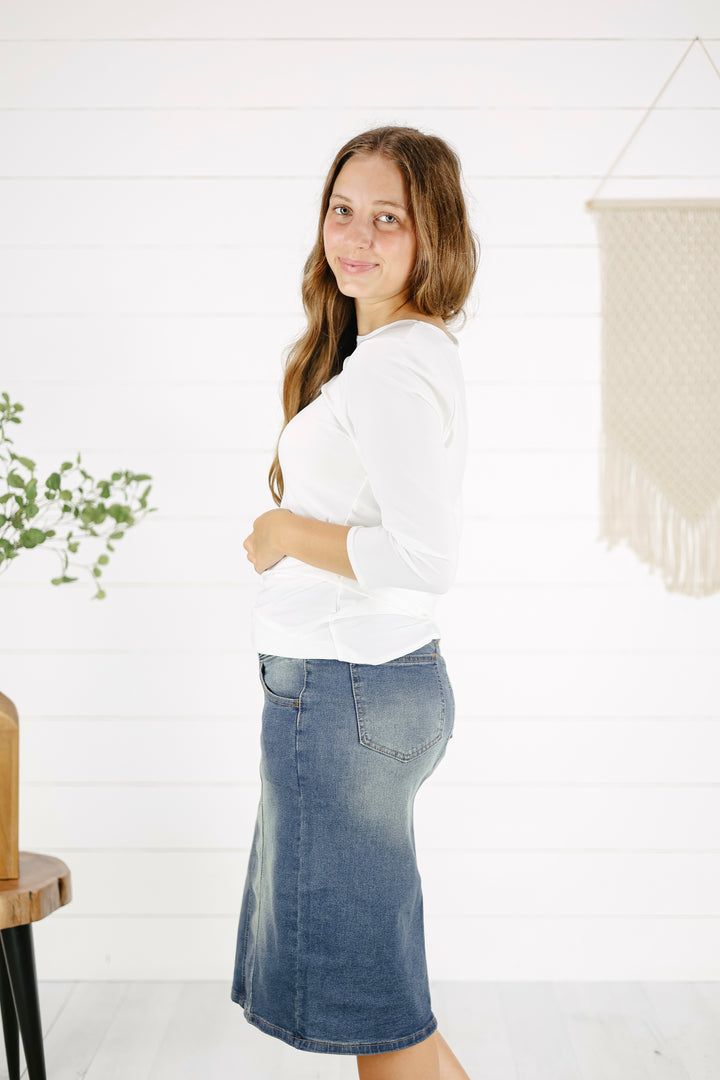 Jessa Layering Top -Ivory