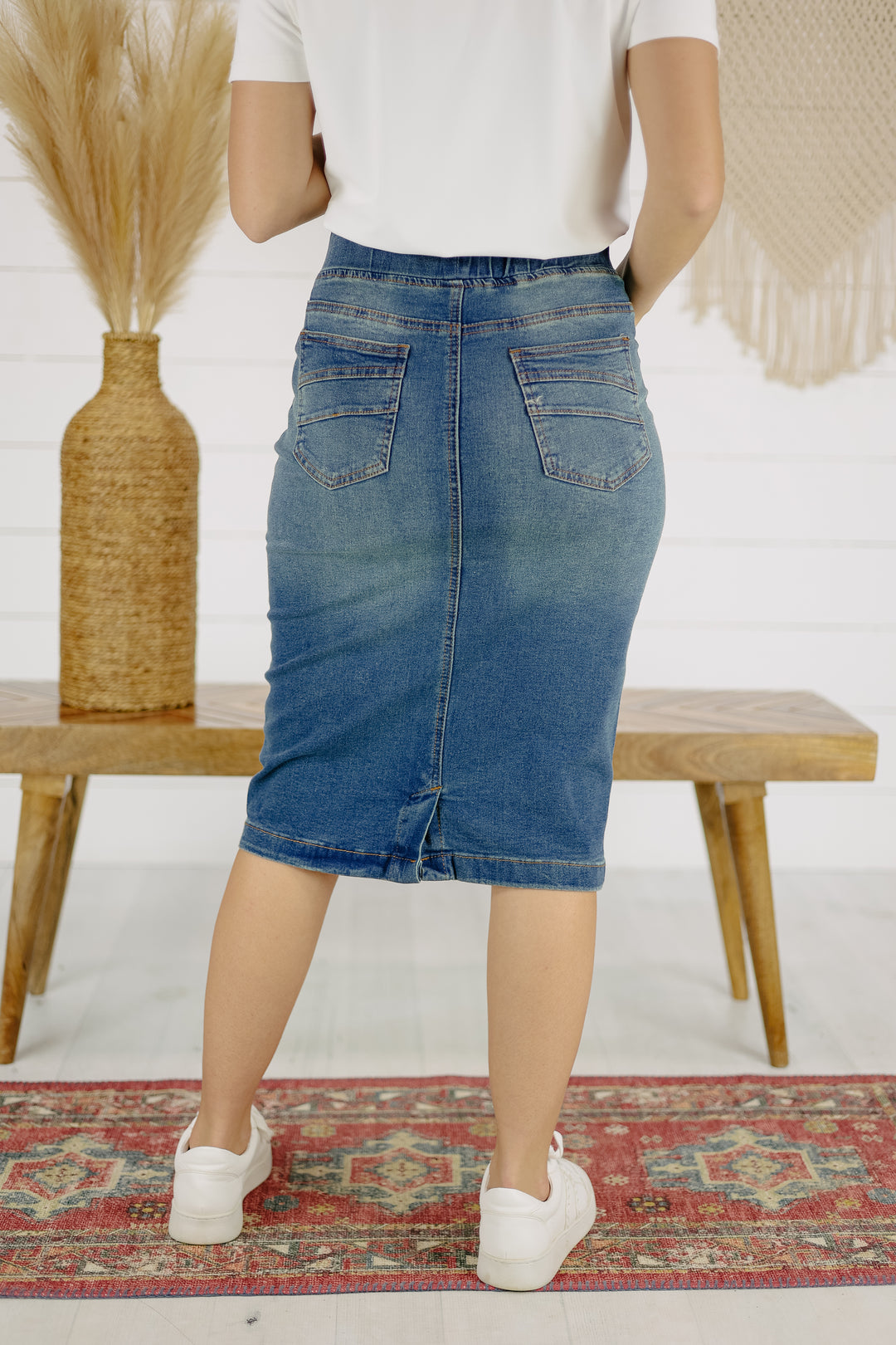Owen Denim Skirt-Vintage Wash