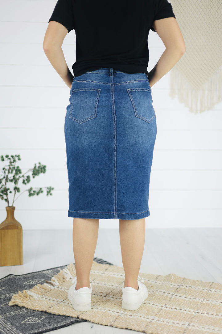 Benson Denim Skirt - Indigo