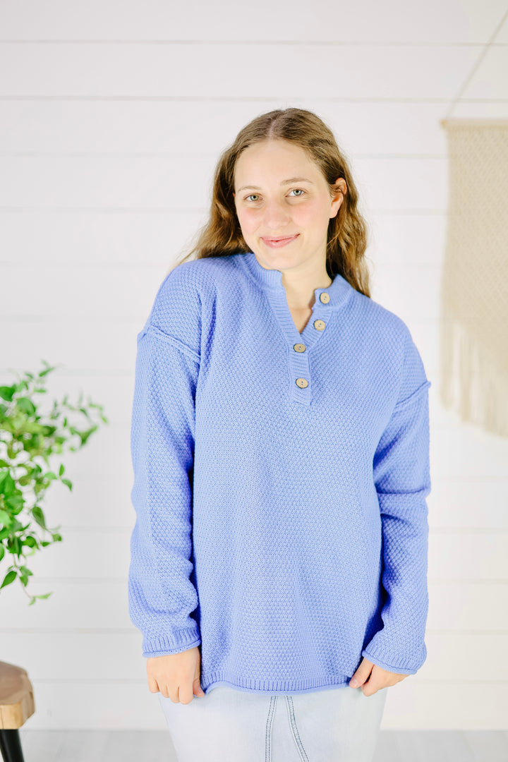 Judith Sweater -Cornflower Blue