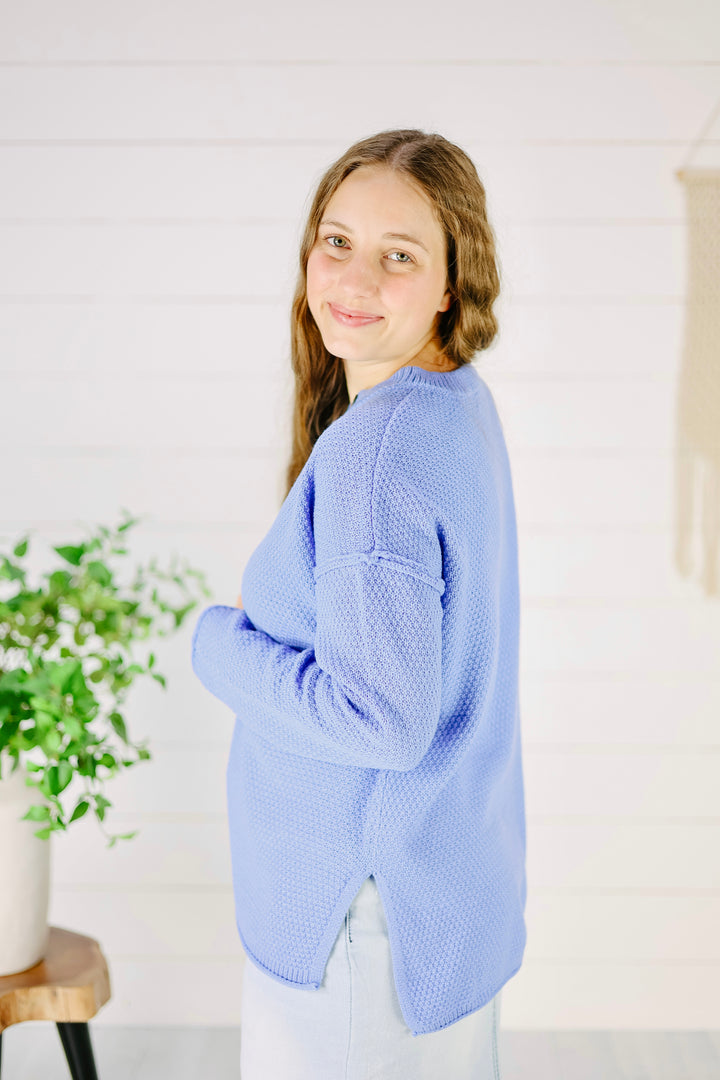 Judith Sweater -Cornflower Blue