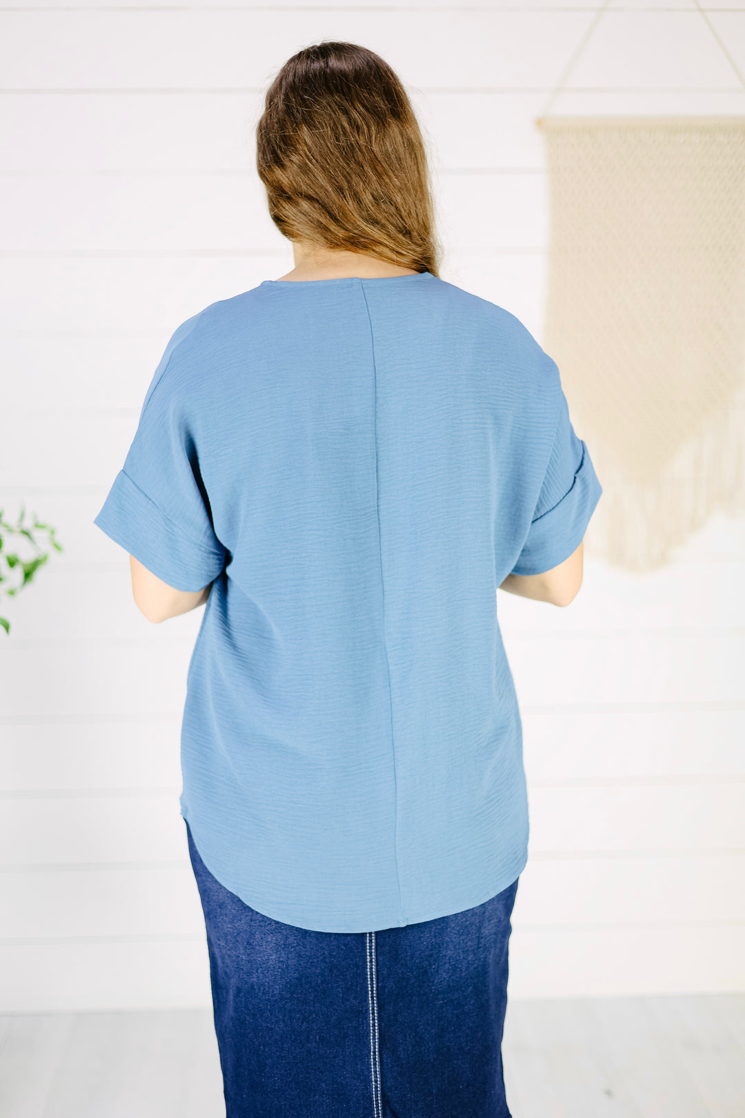 Livy Top - Dusty Blue