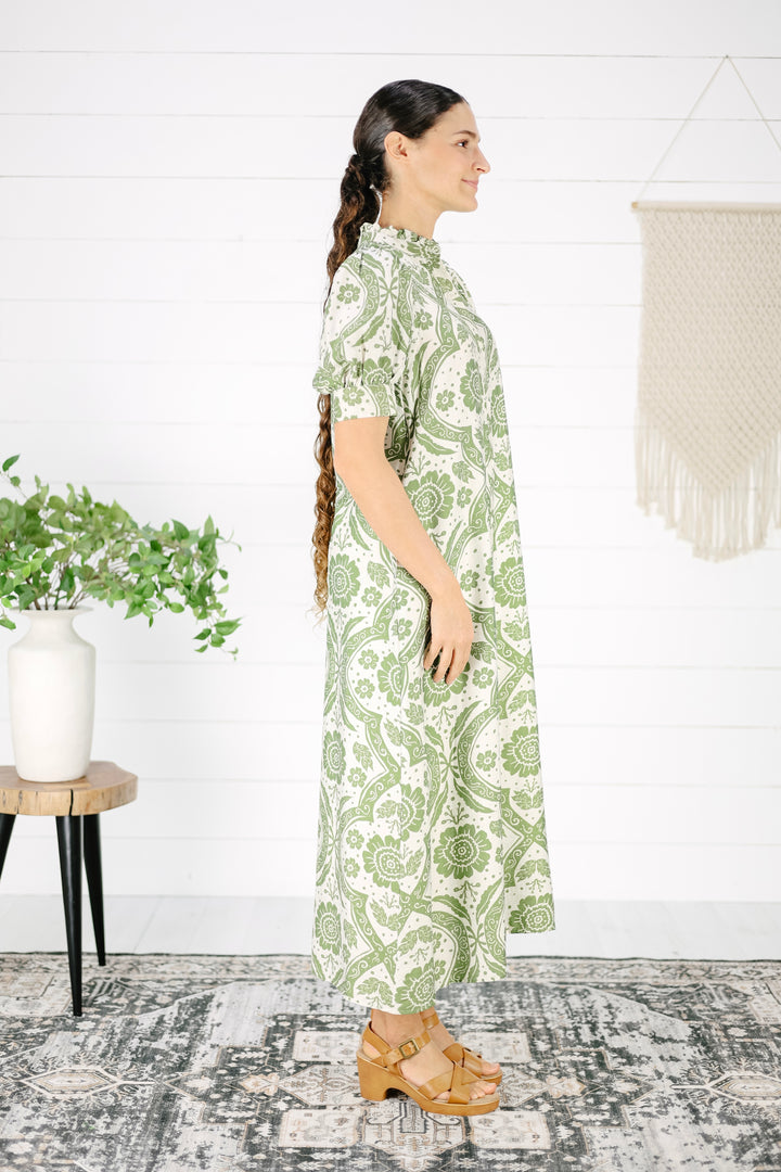 Talla Floral Maxi Dress - Green