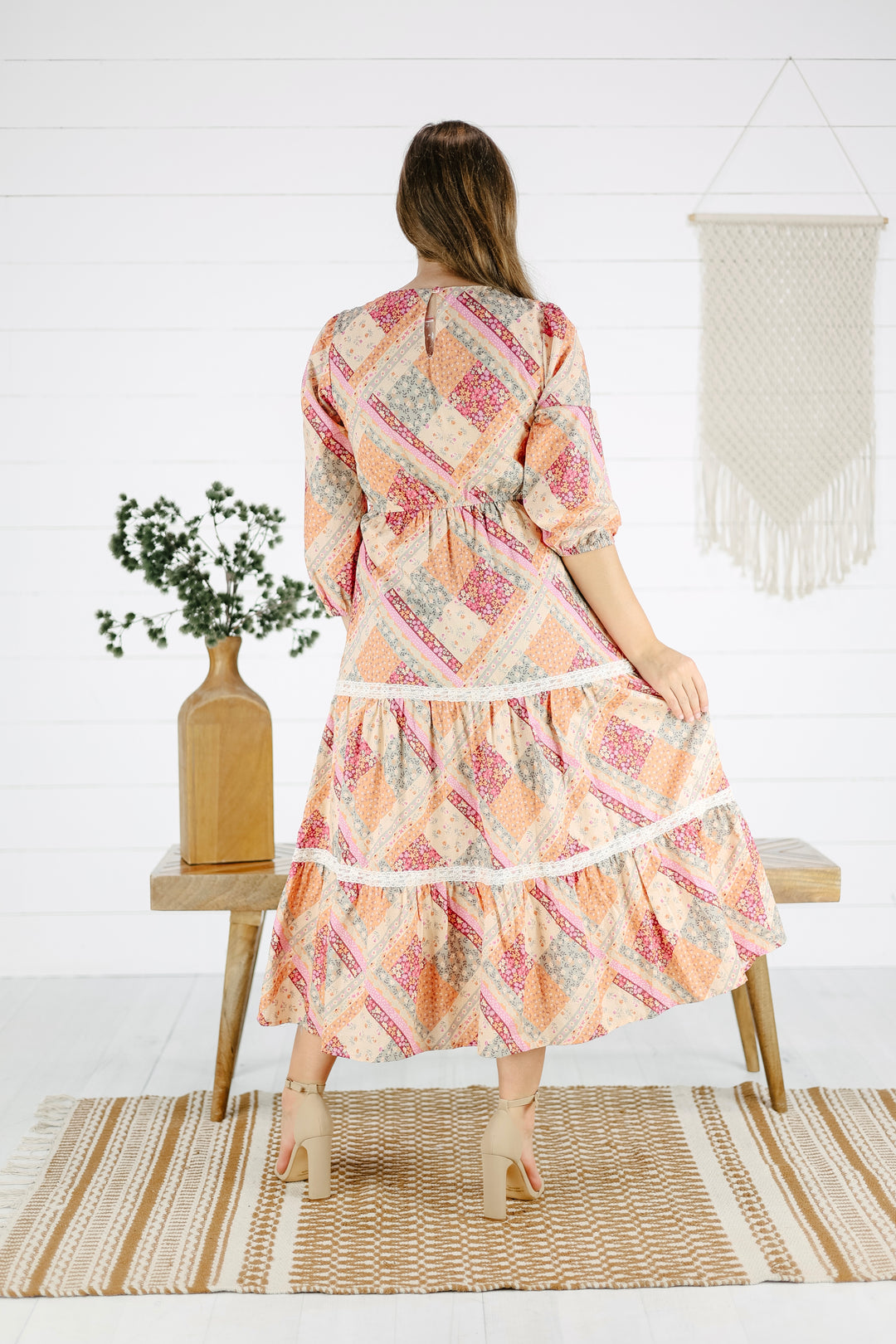Varina Patchwork Dress - Multi